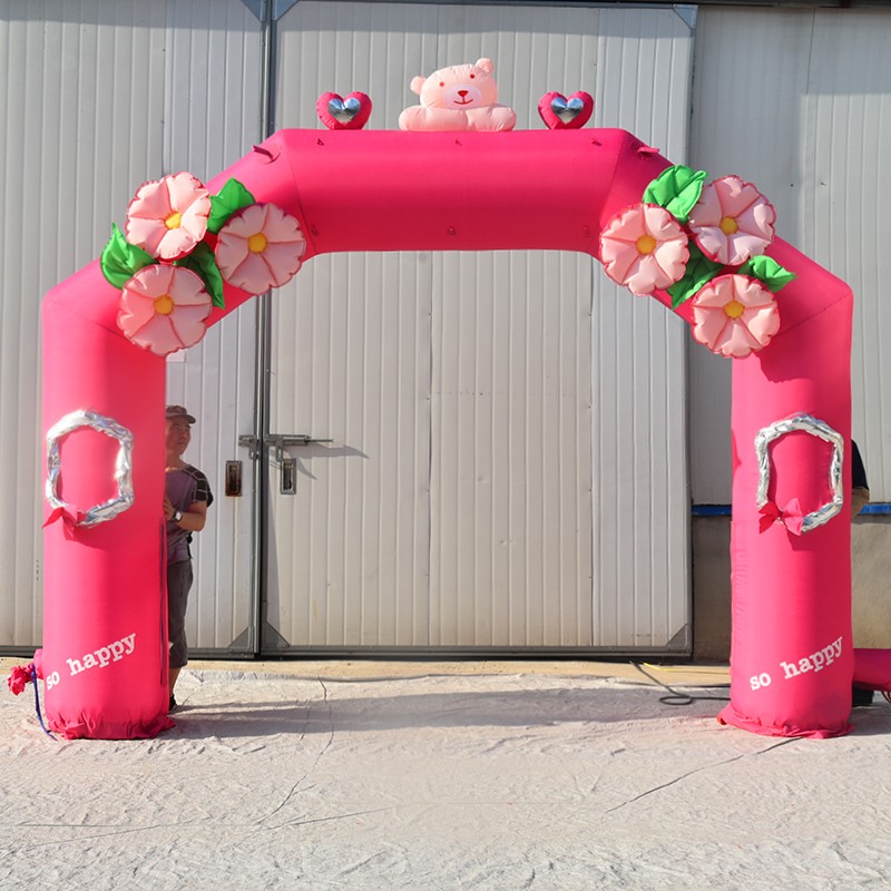 排浦镇粉色婚礼拱门